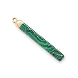 Natural Stone Bar Amethyst Pendant Charm Jewelry DIY