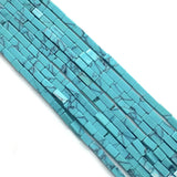 2x4mm Pine Stone Rectangular Tube Beads Flower Charm