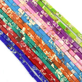 2x4mm Pine Stone Rectangular Tube Beads Flower Charm