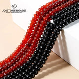 Natural Stone Red Agate Abacus Beads Round Loose Spacer Carnelian