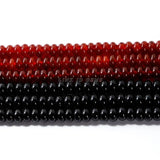 Natural Stone Red Agate Abacus Beads Round Loose Spacer Carnelian
