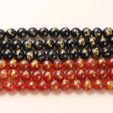 Natural Stone Red Agate Carved Dragon Bead Round Loose Spacer 8-14mm