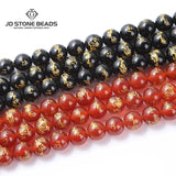 Natural Stone Red Agate Carved Dragon Bead Round Loose Spacer 8-14mm