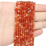 Red Carnelian Beads 2-4mm Faceted Agate for Jewelry Making