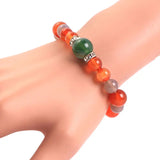 Red Carnelian Bracelet For Women 7.5inch DIY Jewelry Stone Energy Healing