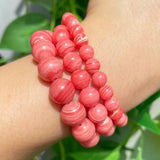 Red Lace Agate Rhodochrosite Spacer Beads 15'' 6 8 10mm