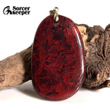 Red River Stone Vintage DIY Beads Pendant Charm Men's Necklace