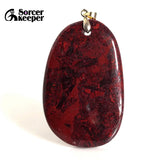 Red River Stone Vintage DIY Beads Pendant Charm Men's Necklace