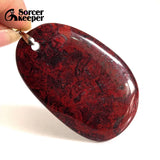 Red River Stone Vintage DIY Beads Pendant Charm Men's Necklace