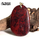 Red River Stone Vintage DIY Beads Pendant Charm Men's Necklace