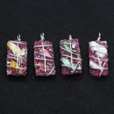 Natural Stone Resin Pearl Necklace Crystal Reiki Chakra DIY Gift