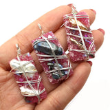 Natural Stone Resin Pearl Necklace Crystal Reiki Chakra DIY Gift