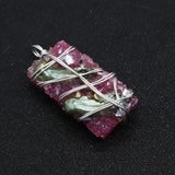 Natural Stone Resin Pearl Necklace Crystal Reiki Chakra DIY Gift