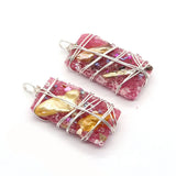 Natural Stone Resin Pearl Necklace Crystal Reiki Chakra DIY Gift