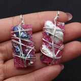 Natural Stone Resin Pearl Necklace Crystal Reiki Chakra DIY Gift
