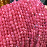 Natural Stone Rhodochrosites Faceted Spacer Beads for DIY Jewelry Making