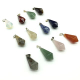 Rose Quartz Tiger's Eye Crystal Pendant for Chakras Necklace