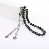 Natural Stone Rosary Muslim Tasbih Islamic Bracelet Gift