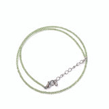 Small Round Stone Necklace - Rose Quartz Amethysts 2-3mm - Men and Women
