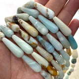 Natural Stone Drop Beads 10*30mm for Jewelry Making DIY