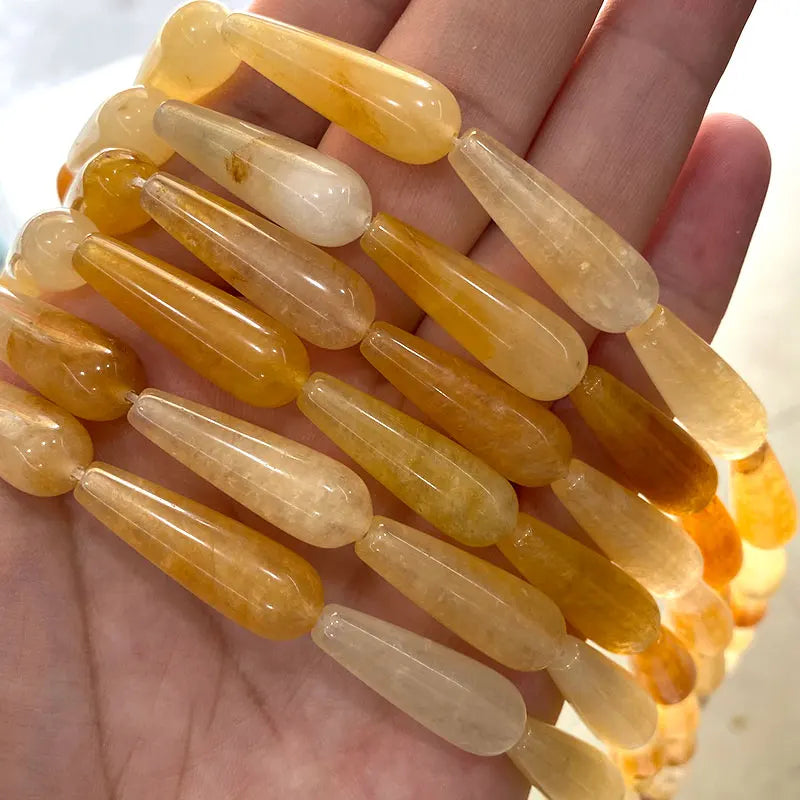 Natural Stone Drop Beads 10*30mm for Jewelry Making DIY