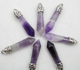 Rose Quartz Opal Stone Pillar Charms Pendants for Jewelry Making