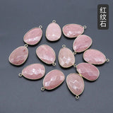 Rose Quartz & Tiger's Eye Crystal Pendants for Necklace Making