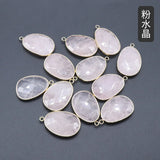 Rose Quartz & Tiger's Eye Crystal Pendants for Necklace Making