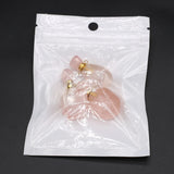 Vintage Rose Quartz Perfume Bottle Pendant Charms for Necklace Making