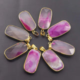 Natural Stone Red Agate Pendant Set of 4