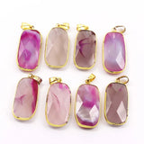 Natural Stone Red Agate Pendant Set of 4