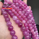 Red Dragon Veins Crystal Quartz Beads for Jewelry Making 8-10mm