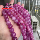 Red Dragon Veins Crystal Quartz Beads for Jewelry Making 8-10mm