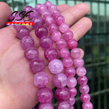 Red Dragon Veins Crystal Quartz Beads for Jewelry Making 8-10mm