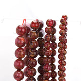 Natural Stone Rose Red Round Beads 6 8 10 12mm DIY Bracelet Necklace