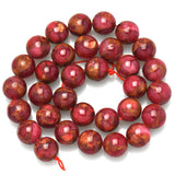 Natural Stone Rose Red Round Beads 6 8 10 12mm DIY Bracelet Necklace