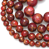 Natural Stone Rose Red Round Beads 6 8 10 12mm DIY Bracelet Necklace