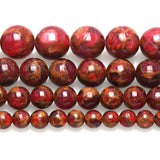 Natural Stone Rose Red Round Beads 6 8 10 12mm DIY Bracelet Necklace