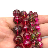 Natural Stone Watermelon Crystal Beads for Jewelry Making