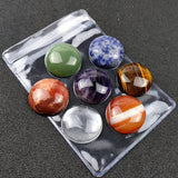 25mm Amethyst Tiger's Eye Yoga 7 Chakra Healing Stone Meditation