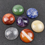 25mm Amethyst Tiger's Eye Yoga 7 Chakra Healing Stone Meditation