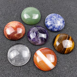 25mm Amethyst Tiger's Eye Yoga 7 Chakra Healing Stone Meditation