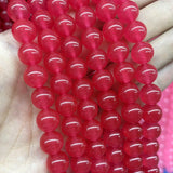 Natural Stone Round Jades Agates Spacer Beads 4-12mm