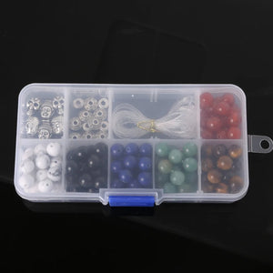DIY Beads Kit Buddha Skull Elastic String for Bangles Bracelet