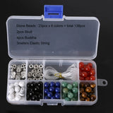 DIY Beads Kit Buddha Skull Elastic String for Bangles Bracelet