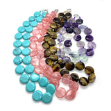 Natural Stone Opal Red Agate Beads DIY Necklace