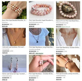 Pink Opal Beads 15 inch DIY Bracelet Necklace Loose Bead