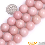 Pink Opal Beads 15 inch DIY Bracelet Necklace Loose Bead