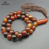 12mm Stone 33 Beads Muslim Tasbih Allah Rosary Bracelet with Tassel