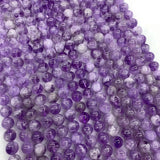 10mm Natural Amethyst Round Crystal Beads for Jewelry Making